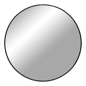 Miroir rond avec cadre en aluminium noir ø80 cm SEOUL
